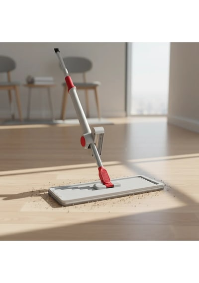 Lüx Temizlik Mopu Kendinden Sıkmalı Mikrofiber Mop Kendini Temizleyen Mop Yedek Bez Hediyeli New