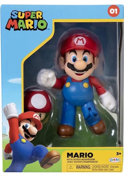 Süper Mario Süper Mantar Ve Mario Figürü