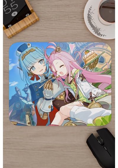 Aino Genshin Impact Anime Oyuncu V4 - 22x18 Gaming Mouse Pad Fare Altlığı