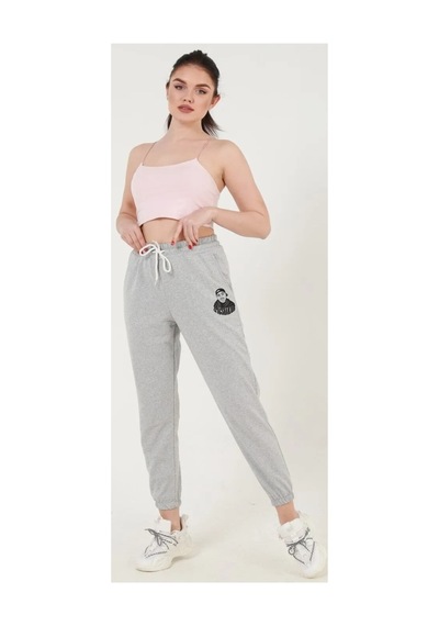 Blackjack Giyim Blackjackgiyim Erkek Siyah Slim Fit Jogger Eşofman Altı Gri