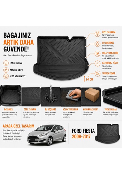 Ford Fiesta 2009-2017 Arası Bagaj Havuzu