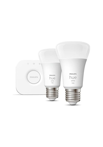 Philips Hue Beyaz Akıllı Başlangıç Seti 2'li Bluetooth Özellikli Akıllı Ampul Beyaz