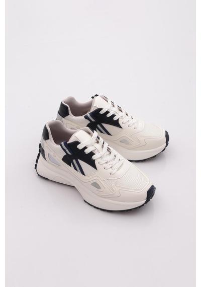 Dgn 83191 Kadin Sneaker Ayakkabi Beyaz - Lacivert