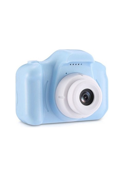 Mini Fotoğraf Makinesi Çocuk Için Eğitici Video Kamera 1080p Hd Ekran Digital Usb Şarjlı Lens Camera Mavi - 281612875