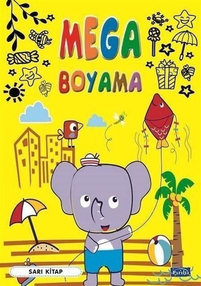 Mega Boyama-sarı Kitap