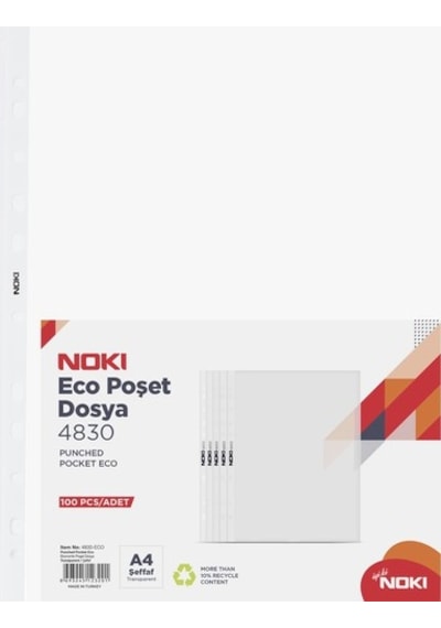 Noki Poşet Dosya Eco 300'lü 4830-eco