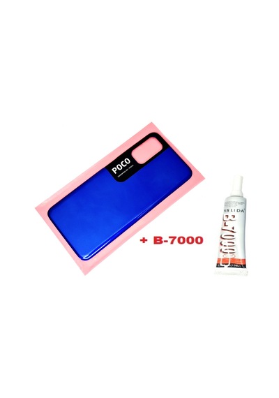 Xiaomi Poco M3 Pro Arka Pil Batarya Kapağı B-7000 Mavi