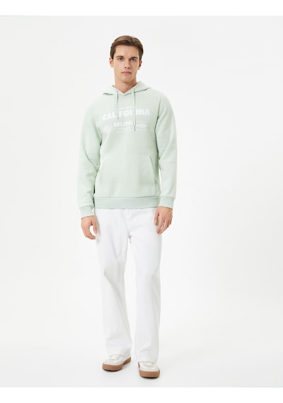 Koton Kapşonlu Sweatshirt Kolej Baskılı Kanguru Cep Detaylı Yeşil 4wam70218mk Yeşil Koton Kapşonlu Sweatshirt Kolej Baskılı Kanguru Cep Detaylı Yeşil 4wam70218mk Yeşil