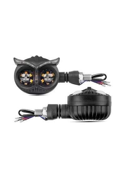 Baykuş Beyaz Parklı Led Sinyal Takım