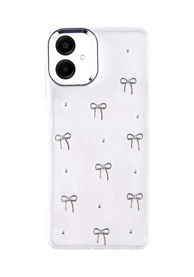 Newface - 972 - Samsung Galaxy Uyumlu A07 4g Fiyonk Desenli Kapak - - Spt-gld - Desen 5