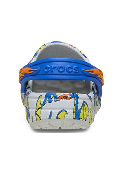 Crocs Classic Dragon Graphic Clog T Çocuk Terliği 212514-1ftgri Gri