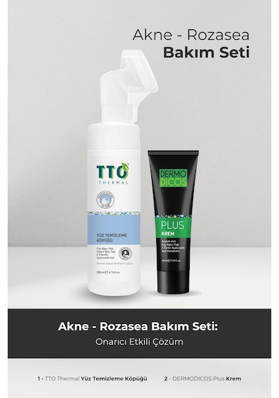 Tto Aplikatörlü Yüz Temizleme Köpüğü 200 ML + Dermodicos Plus Krem 30 ML