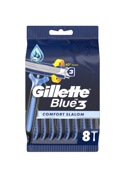 Gillette Blue3 Comfort Slalom Tıraş Bıçağı 8'li - 4 Adet Tarı