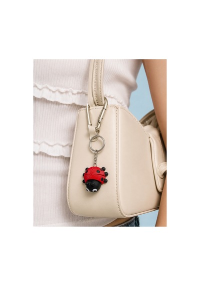 Tarzını Seç Tarzınıseç 3d Ladybug Anahtarlık Charm Çok Renkli