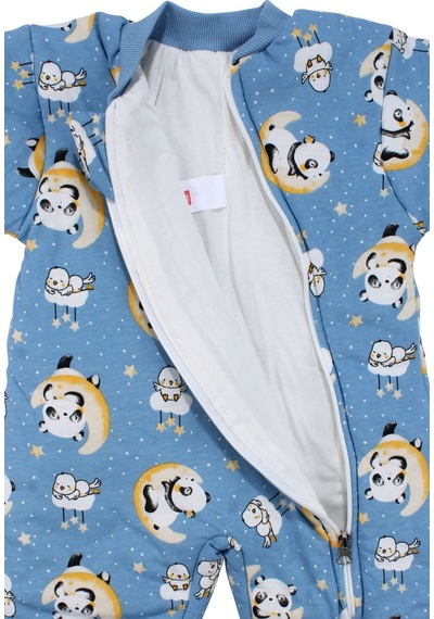 Bebegen Erkek Çocuk Mavi Panda Desenli Uyku Tulumu 2.5 Tog Çok Renkli