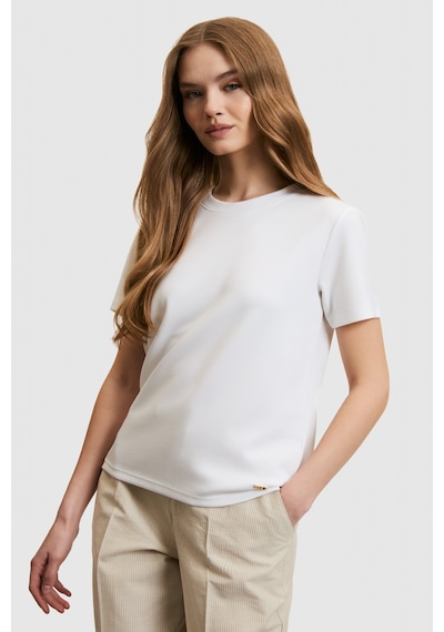 U.S. Polo Assn. U.s. Polo Assn. Kadın Beyaz Tişört Basic 50323533-vr013