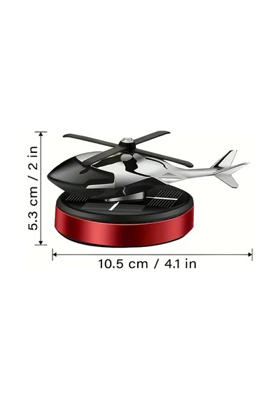 Cloud011 Solar Enerjili Helikopter Dekoru Ocean Blue 2 Aromalı Halka Araç Kokusu