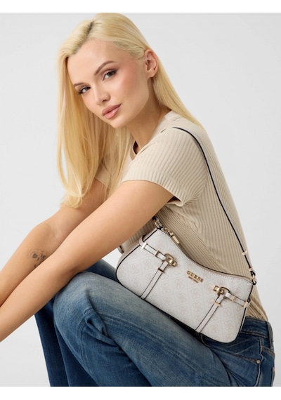 Guess Leona Logolu Kadın Mavi Omuz Çantası Hwsg9917180-bnn Bej