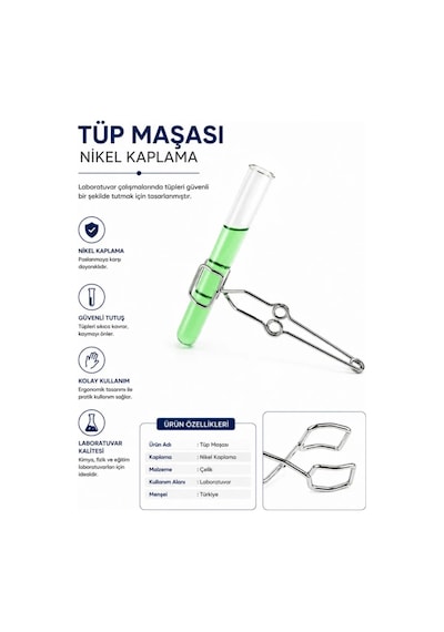 Tüp Maşası Nikel Kaplama