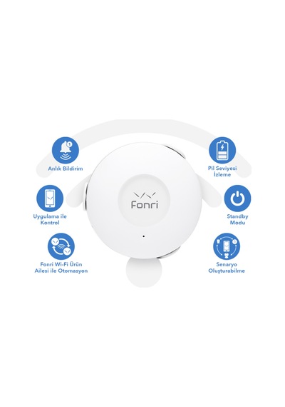 Fonri Wi-fi Akıllı Su Baskın Sensörü Su Basma Sensörü Wf3-al1-0303-01