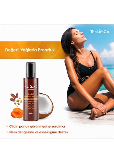 Thelifeco Skinfood Değerli Yağlar Serisi Doğal Bronzlaştırıcı Yağ 150 ML