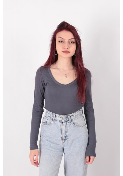 Busem S0015897 Kadın Bluz Antrasit