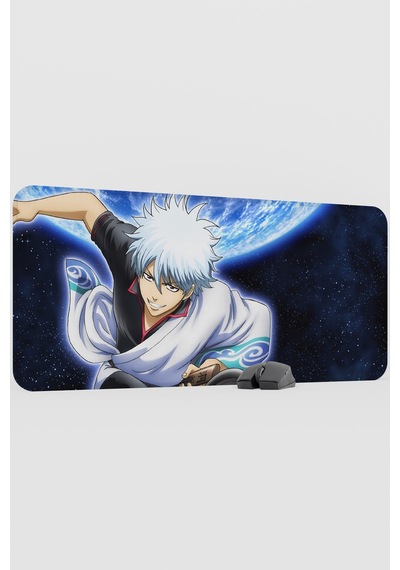Gintama Anime V4 - 90x40 Xxl Gaming Kauçuk Kaymaz Taban Mouse Pad Fare Altlığı