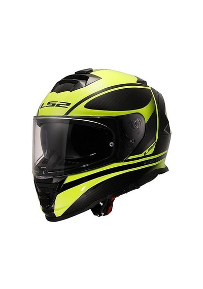 Ls2 Storm 2 Dodger Neon Sarı Kapalı Motosiklet Kaskı Neon Sarı
