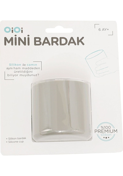 Mini Bardak Powder Grey 4 Adet Çok Renkli