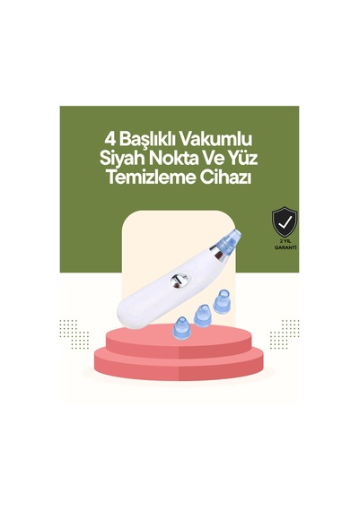 Usb Destekli 4 Başlıklı Siyah Nokta Vakum Cihazı Gözenek Temizl