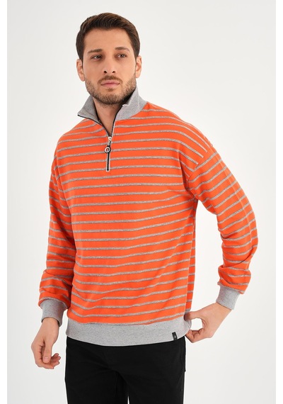 Alexandergardı Dik Yaka Fermuarlı Sweatshırt 001