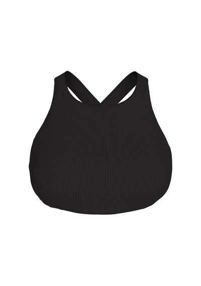 Calvin Klein Kadın Siyah Yüksek Yaka Bralette Bikini Üstü-16003