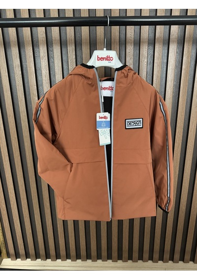 Benitto Kids Erkek Çocuk Mevsimlik Yağmurluk Ceket 51315 Turuncu