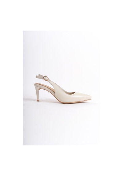 Mubiano Hakiki Deri Collection Kadın Topuklu Stiletto & Ayakkabı Bej -mcrgn80124-bj Bej