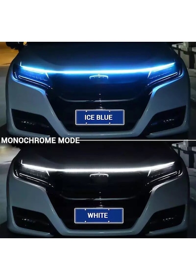 Drl Ön Kaput Gündüz Ledi App ve Kumanda Kontrol Rgb Led Şerit