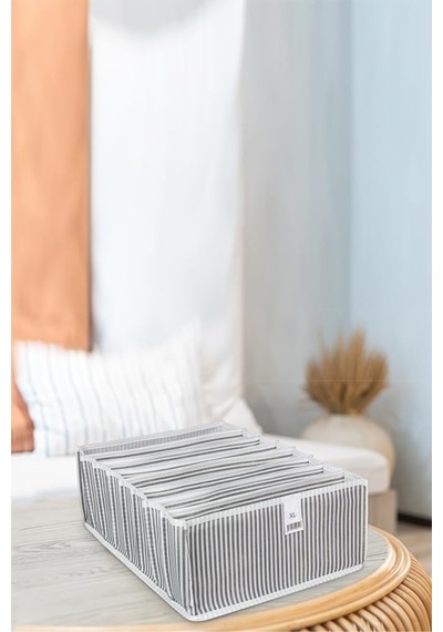 Akordiyon Organizer Çekmece İçi Düzenleyici Xl Plastik 40 X 30 Gri Diğer