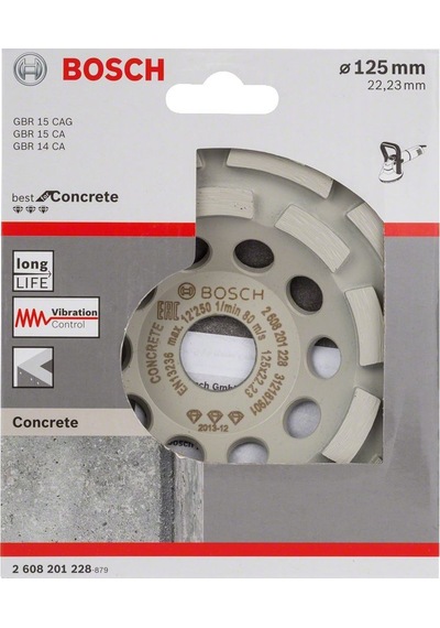 Bosch Best For Concrete Çanak Disk 125 mm Elmas Çanak Disk - 2608201228
