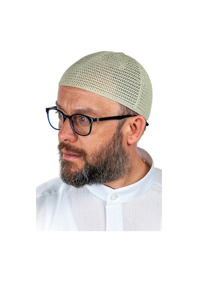 Lüks Çelik Örme Namaz Takkesi Fıstıkyeşili 1 Adet