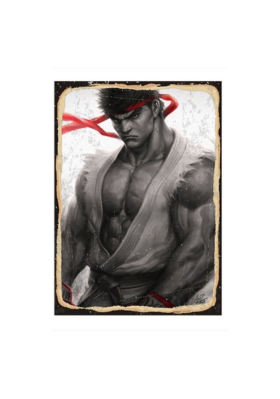 Bedeko Street Fighter Ryu Model Mdf Tablo 50 Cm X 70 Cm