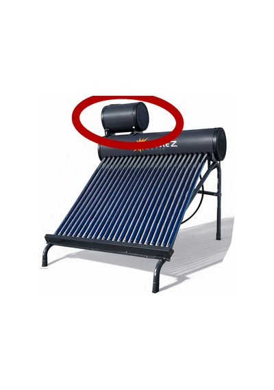 Solar 50 Lt Krom Vakum Tüplü Güneş Enerjisi İzolasyonlu Şamandıra Deposu Sadece Depo Üst Depo