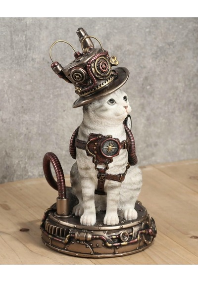 Chrono-cat Steampunk Kedi Biblosu