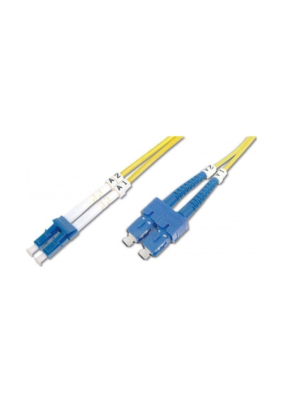 Digitus LC-SC Fiber Optik Patch Kablo, 3 metre, Singlemode, Dupl
