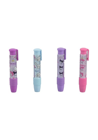 Kuromi&mymelody&cinnamorol Mekanik Roket Silgi 24 Lü Stand