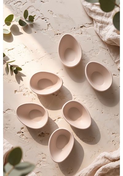 Mat Krem Ephesus Çerezlik / Sosluk 10 Cm 6 Adet 950