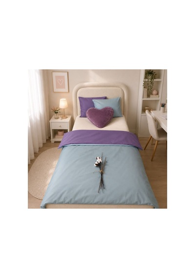 Tek Kişilik Nevresim Seti Çift Renk Two Stories Fairy 3 Parça 160 X 220 Cm Renkli