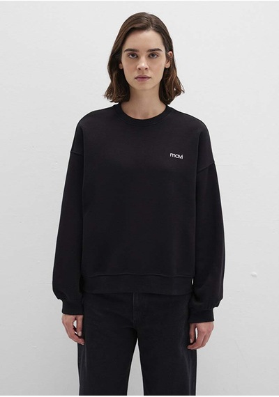 Mavi Yuvarlak Yaka Logo Siyah Kadın Sweatshirt M1s10490-900 SiYAH