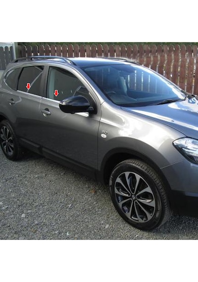 Nissan Qashqai Krom Cam Çıtası 4 Parça 2010-2014
