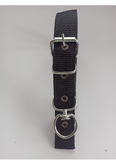 Kozaklı Orta Irk Köpek Tasması Siyah 60 x 3 CM Siyah