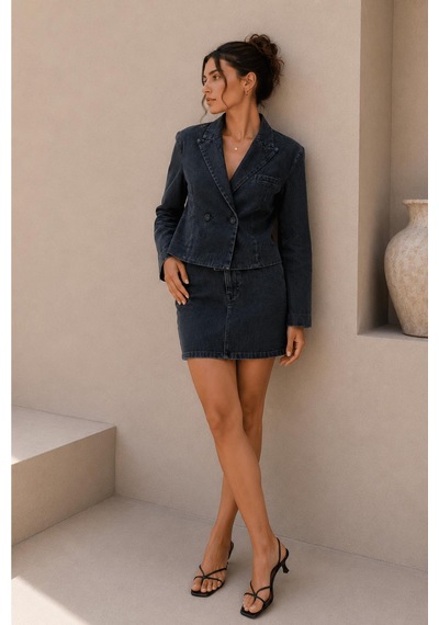 Alexandergardi Denim Blazer Ceket Koyu Lacivert