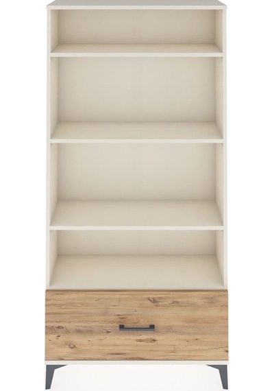 Arges Dolap 4 Raflı Tek Çekmeceli 88x30x182 Aytaşı-çam Aytaşı